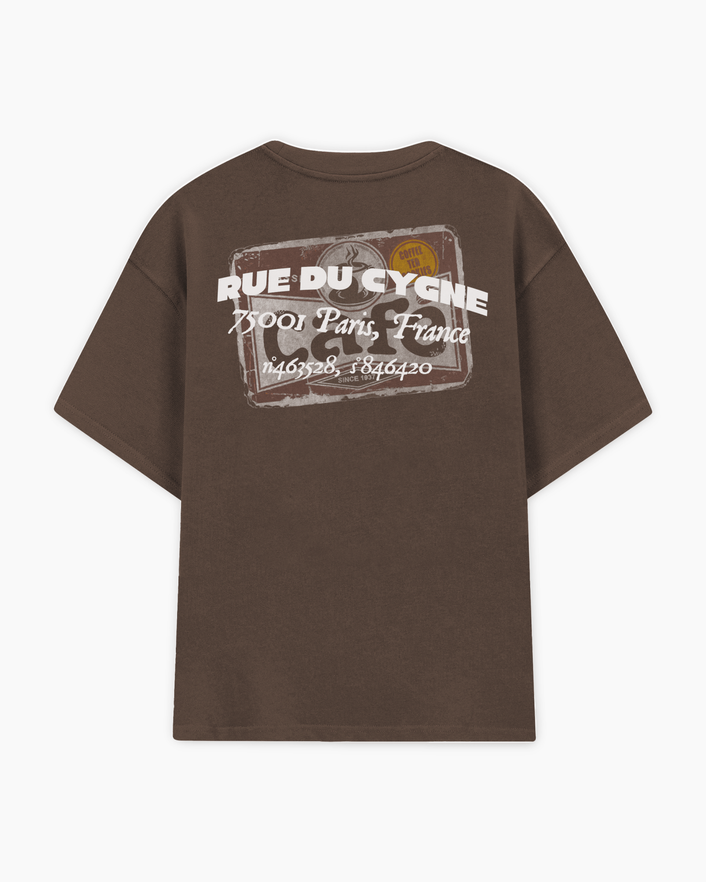 Blue de Café Tee - Maison Du Cygne