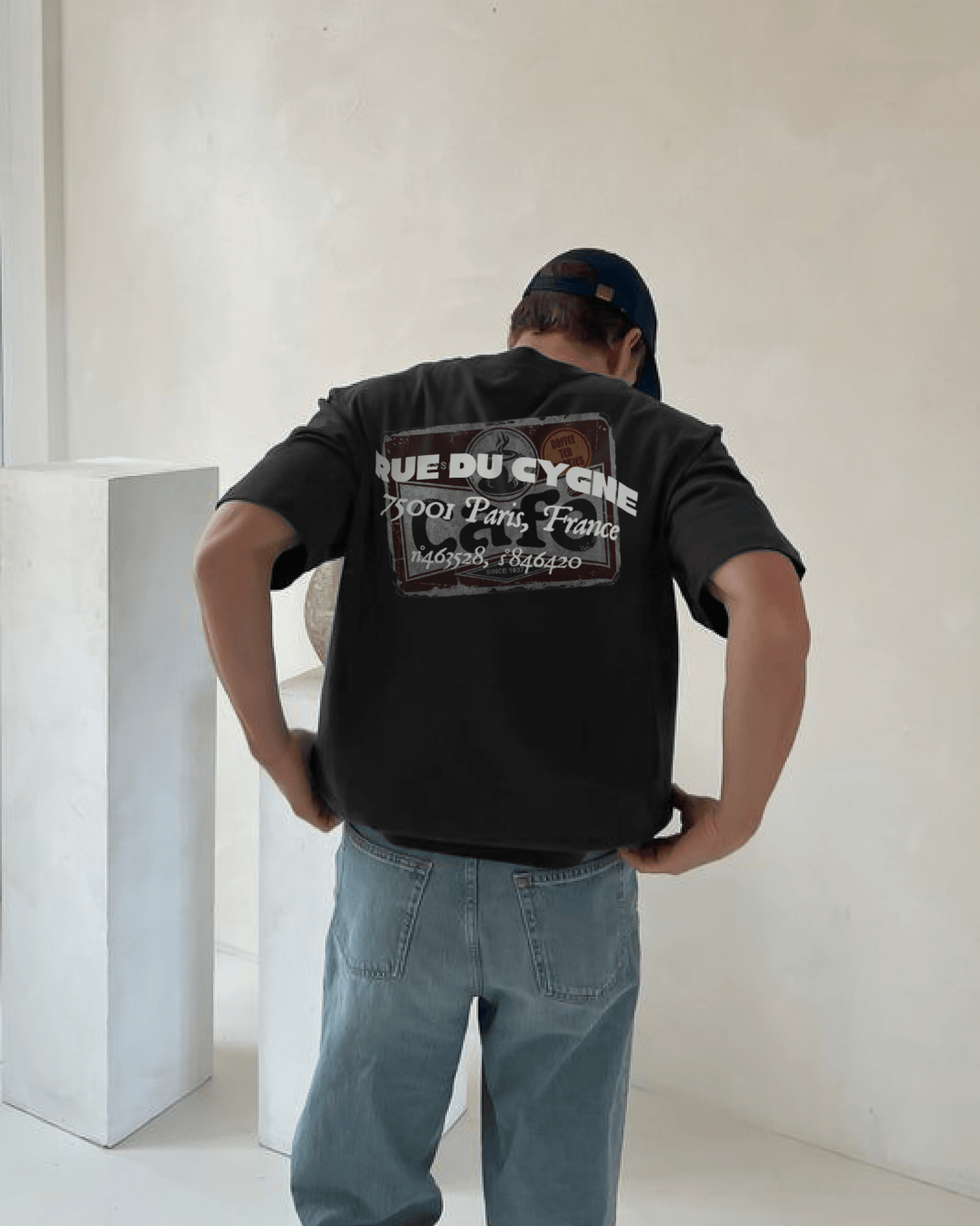 Blue de Café Tee - Maison Du Cygne