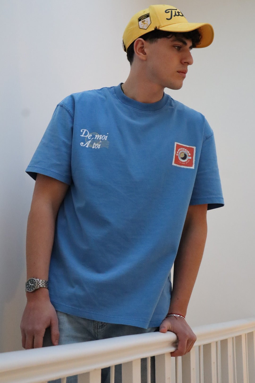 Blue de Café Tee - Maison Du Cygne