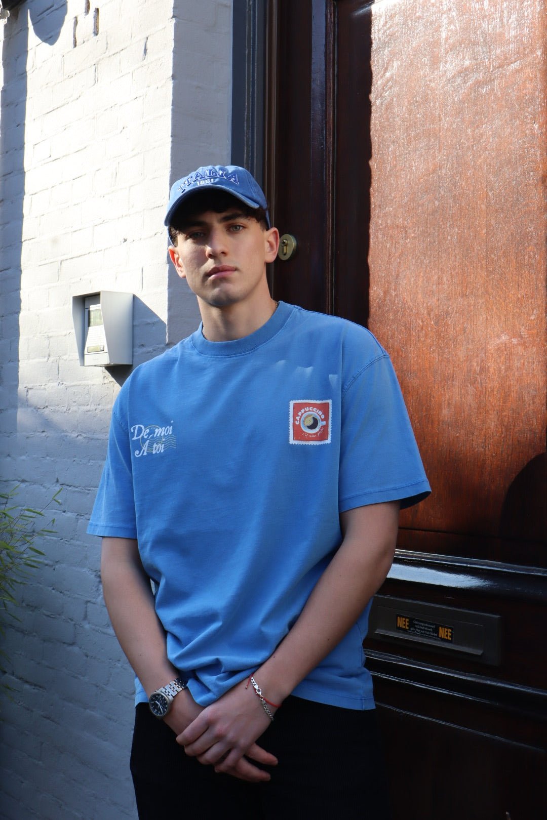 Blue de Café Tee - Maison Du Cygne