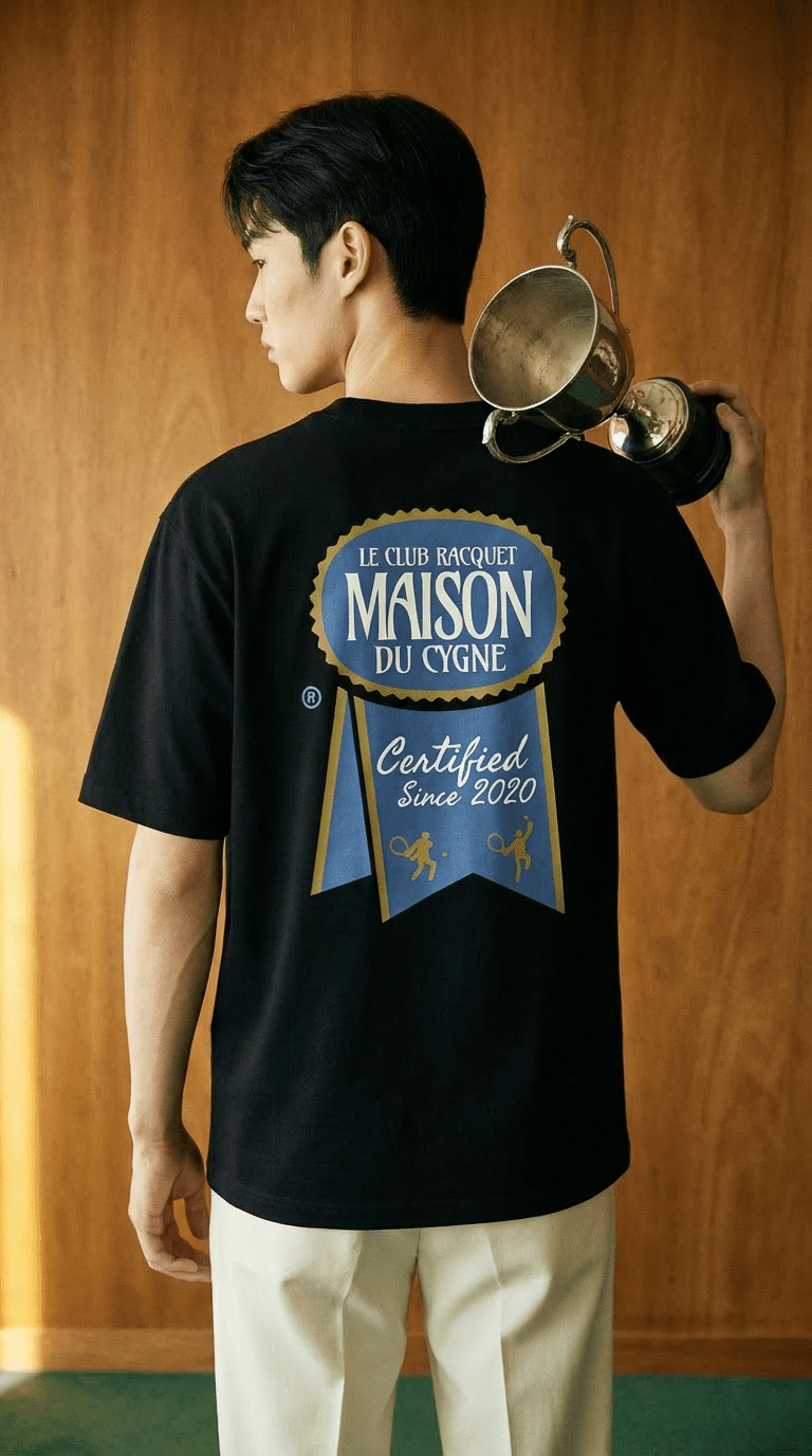 THE RIBBON CLUB TEE - Maison Du Cygne