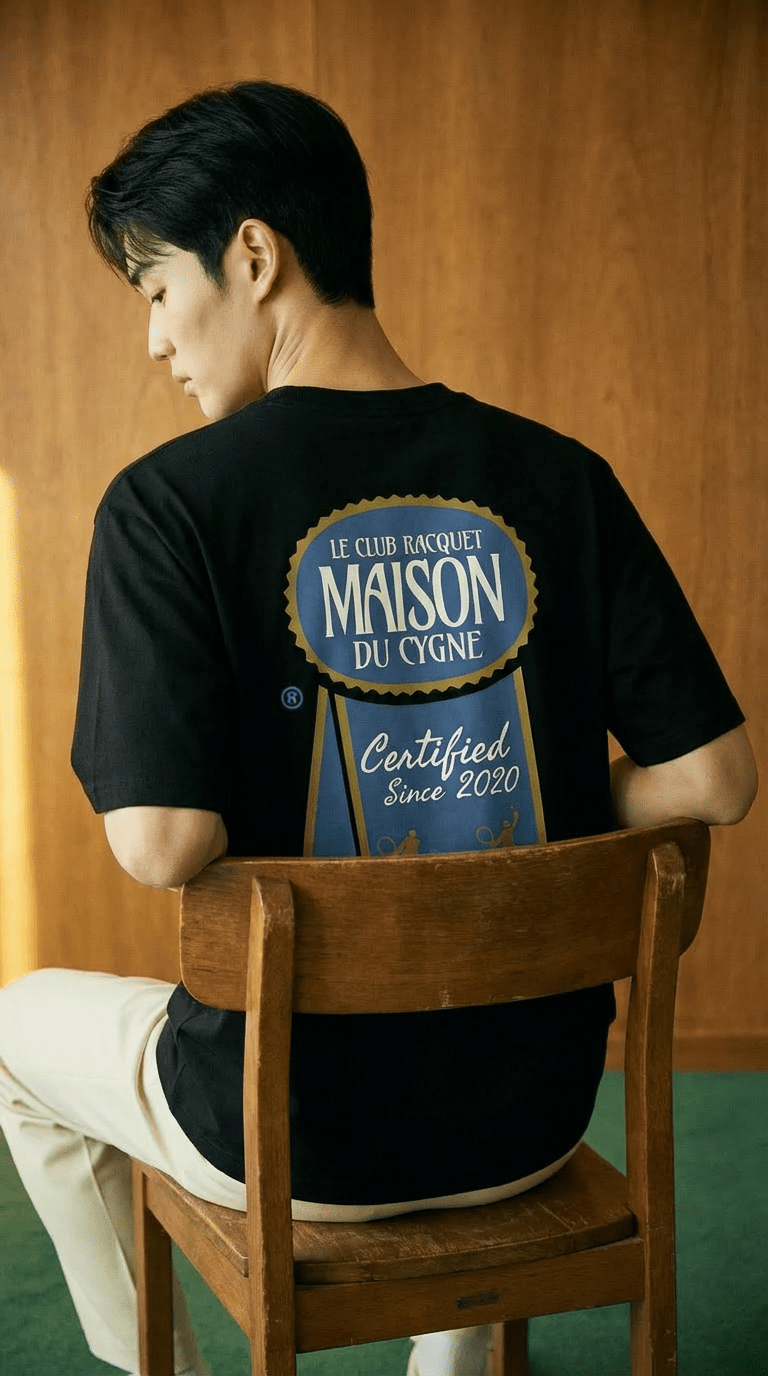 THE RIBBON CLUB TEE - Maison Du Cygne