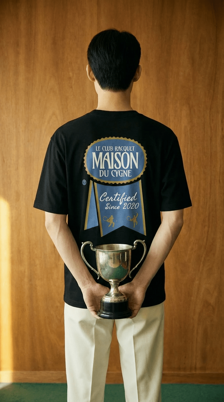 THE RIBBON CLUB TEE - Maison Du Cygne