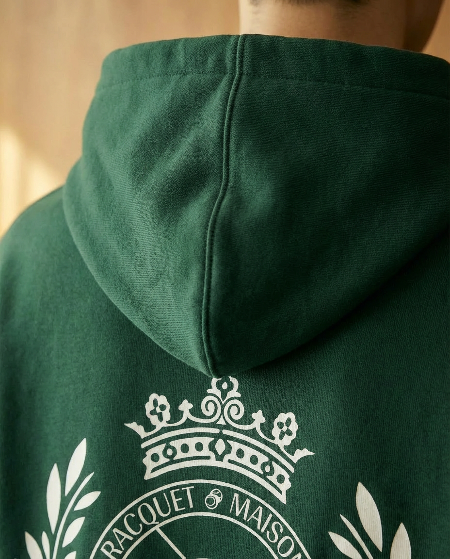 LE RACQUET CREST HOODIE