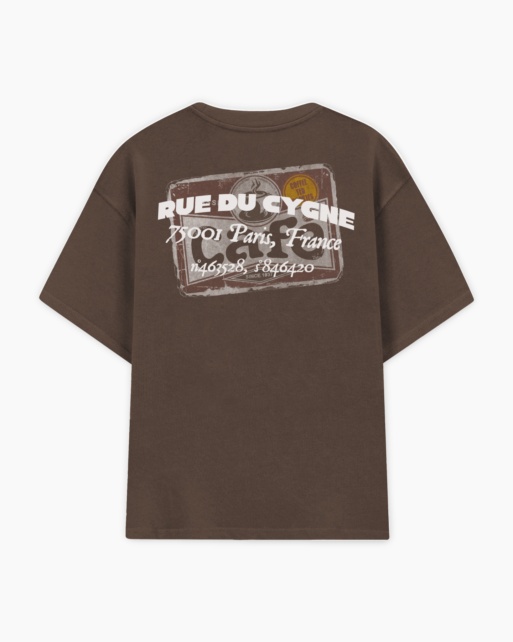 Blue de Café Tee - Maison Du Cygne
