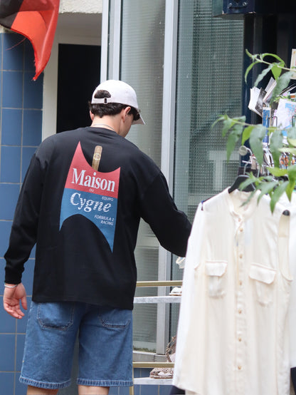 Saint Cendre Long Sleeve Tee - Maison Du Cygne