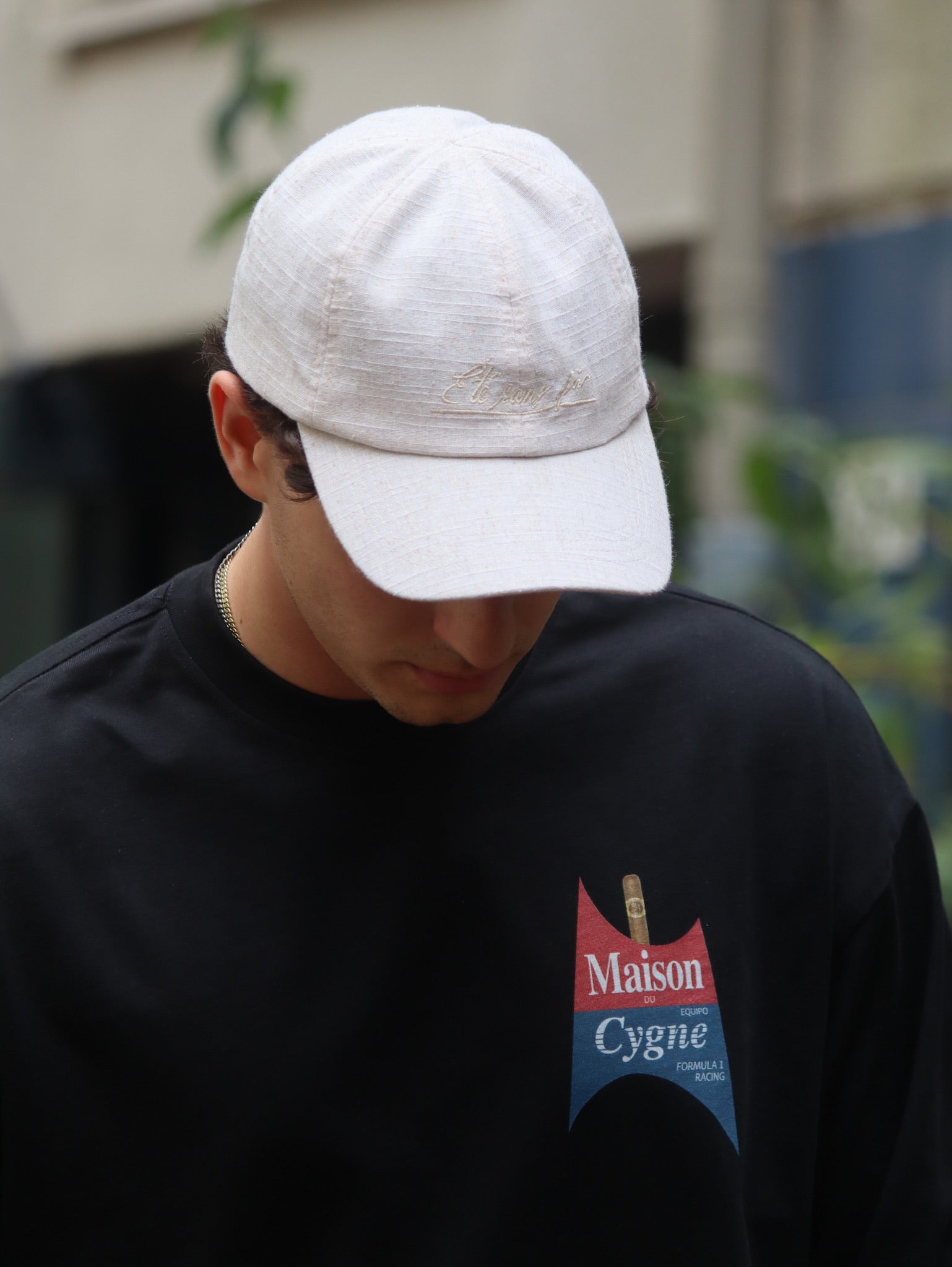 Saint Cendre Long Sleeve Tee - Maison Du Cygne