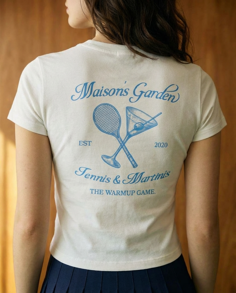 TENNIS & MARTINIS TEE
