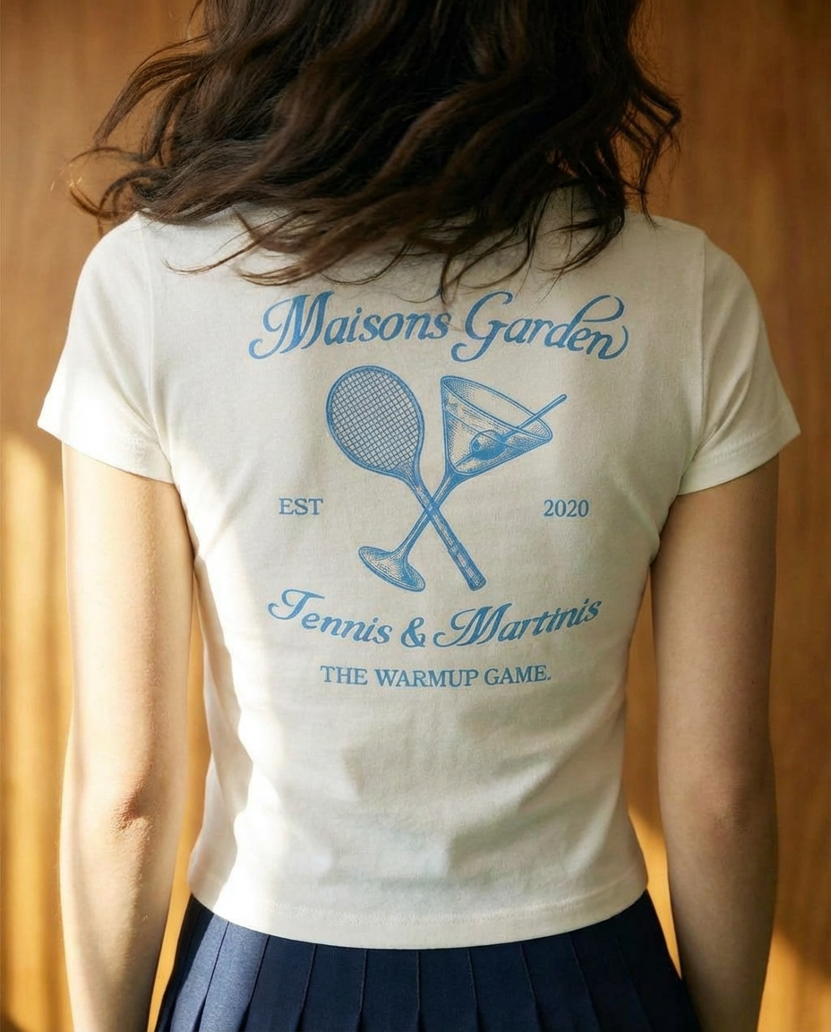 TENNIS & MARTINIS TEE