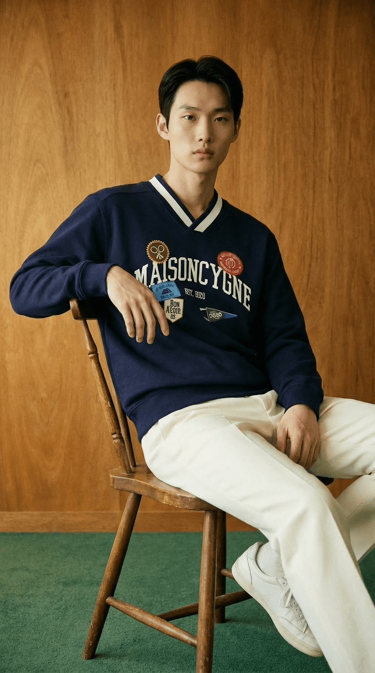 CYGNE ATHLETICS SWEATER - Maison Du Cygne